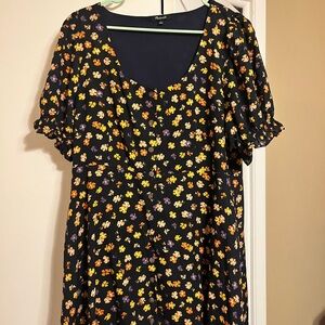 Floral Puff Sleeve Dress